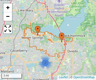 Area schools map